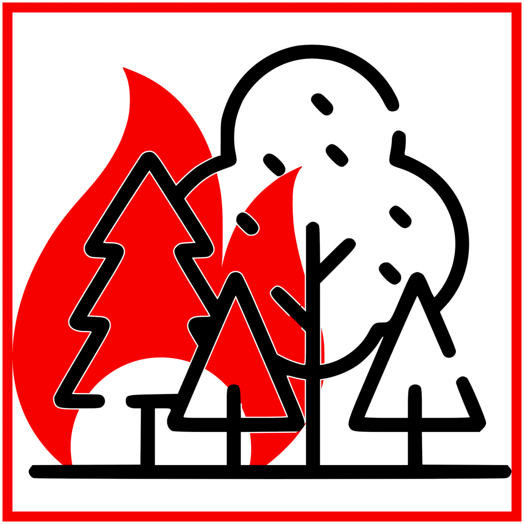 Waldbrandgefahrenymbol